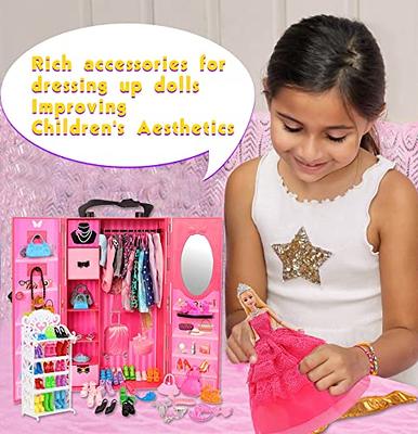 Buy ZITA ELEMENT Doll Closet Wardrobe for 11.5 Inch Girl Doll