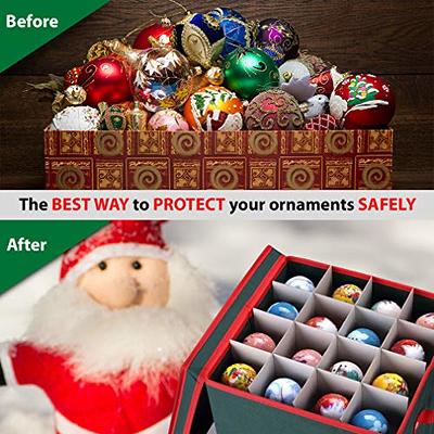 Top Quality Green Christmas Ornament Storage Box