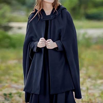 Medieval Womens Hooded Cape Gothic Ladies Cape Halloween Cosplay
