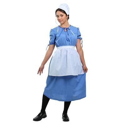 ROLECOS Pioneer Dress Women Black Floral Prairie Dresses Old Fashioned  Amish Colonial Pilgrim Costume 3 Piece Set S : : Clothing, Shoes &  Accessories