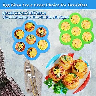 Cheap 3 PCS Reusable Silicone Egg Mold Round Egg Bites Pan Small Sous Vide  Egg Bite Maker Air Fryer