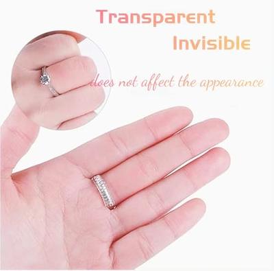 6 Pcs Invisible Ring Size Adjuster TPU Ring Guard Clear Ring Size Reducer  for Loose Rings(Thin) 