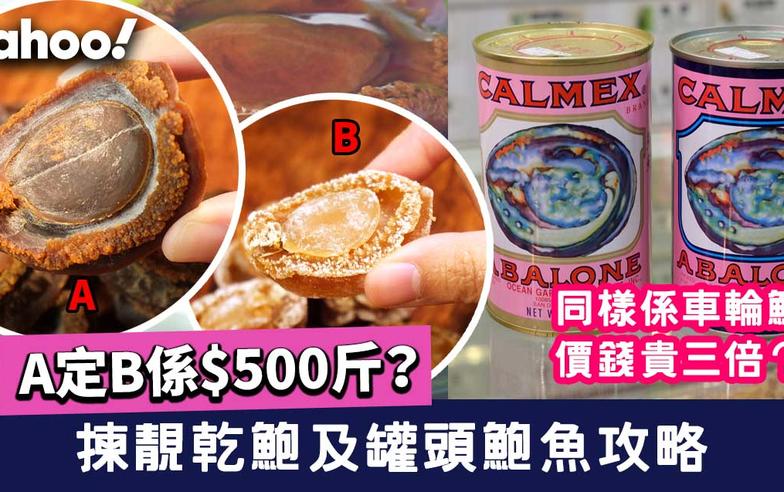 鮑魚│罐頭鮑魚及乾鮑點揀靚？入門價錢$500斤/浸發步驟/加熱技巧