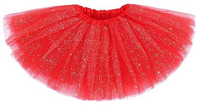 Sparkle Tulle Glitter Fabric - Red - Tulle Fabric with Sparkle Glitter