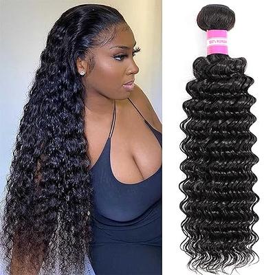 Micro Braiding Human Hair Deep Wave Malaysian Crochet Braids Hair No Weft  100g