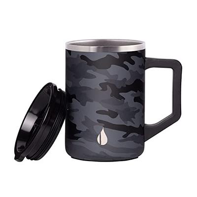 Elemental Summit Insulated Coffee Mug with Lid & Handle, Insulated Vacuum  Camp Coffee Cup, Triple Wall Stainless Steel Travel Mug, Hot and Cold  Thermal Coffee Tumbler, 16oz - Black Camo - Yahoo Shopping