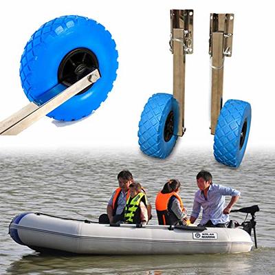 DNYSYSJ Inflatable Boat Transom Launching Wheels Dolly Boat