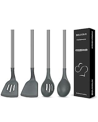 Silicone Cooking Utensils Set,4pcs Large Heat Resistant Kitchen Utensils  Set Spatula,Kitchen Utensil Gadgets Tools Set for Nonstick Cookware,Dishwasher  Safe (BPA Free) - Yahoo Shopping