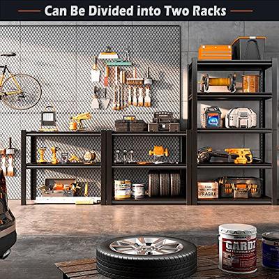 REIBII 72''H Garage Shelving Heavy Duty Garage Storage Shelves 2000LBS Heavy  Duty Shelving Adjustable 5 Tier Metal Shelves for Storage Rack,Garage  Shelves Utility Shelf 3PC,72 H*35.5 W*16 D - Yahoo Shopping