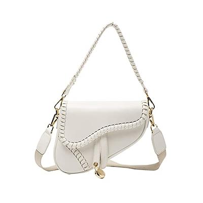 Crocodile Embossed Shoulder Bag Solid Color Stylish Underarm - Temu