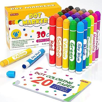 Shuttle Art Dot Markers, 15 Colors Washable Markers for Toddlers,Bingo Daubers Supplies Kids Preschool Children, Non Toxic Water-Based