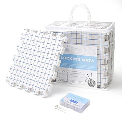 Yrangee Blocking Mats for Knitting,Extra Thick Blocking Boards with Grids  for Needlepoint or Crochet,9 Pack Knitting Mats with 100 T-Pins and Storage  Bag - Yahoo Shopping