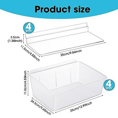 AREYZIN Plastic Storage Bins with Lid Set of 6 Baskets for Organizing Container Lidded Organizer Shelves Drawers Desktop Closet