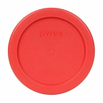 Pyrex 232-PC 2qt Red Storage Replacement Lid Cover - 2-Pack Made in the USA