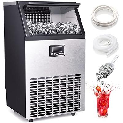 VEVOR Commercial Ice Maker Machine, 100lbs/24h Stainless Steel