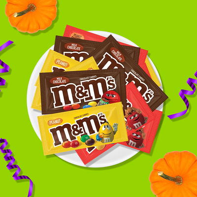 M&M'S Peanut, Peanut Butter & Milk Chocolate Variety Pack Full Size Milk  Chocolate Candy Assortment, 30.58 oz, 18 ct