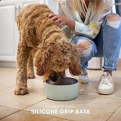 Gorilla Grip Stainless Steel Metal Dog Bowl Set of 2, Rubber Base, Heavy  Duty, Rust Resistant, Food Grade BPA Free, Less Sliding, Quiet Pet Bowls  for Cats and Dogs, Dry and Wet