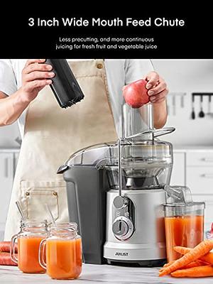 Juilist Juicer Machines, 3 Wide Mouth Juicer Extractor, 3-Speed Setting,  400W Easy to Clean, Blue