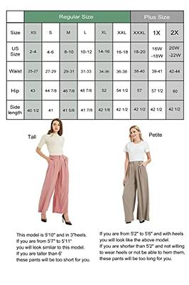 Women's Dress Pants Yoga Work Casual Slacks Stretchy Bootcut Office Flare  Pants 29/31 Inseam Petite