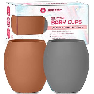 Palmatte Baby Toddler Cups with Straw: 200ml Perspective Silicone Training  Cup with Lid Handle Marks…See more Palmatte Baby Toddler Cups with Straw