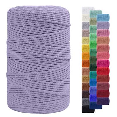 LEREATI 3mm Macrame Cord 219 Yards Natural Cotton Cord Twine