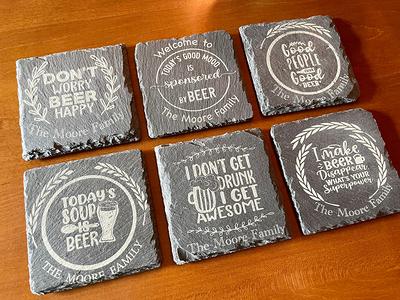 Two Beer or Not to Beer Coaster, Funny Coaster, Coaster Set Gift