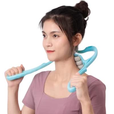 Rolneck Neck Massager Six-wheel Neck Roller for Pain Relief Deep Tissue