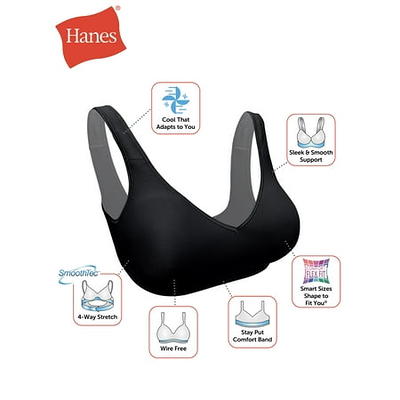 Hanes Signature Women's Comfort Evolution Wireless Bra, W796 - Yahoo  Shopping