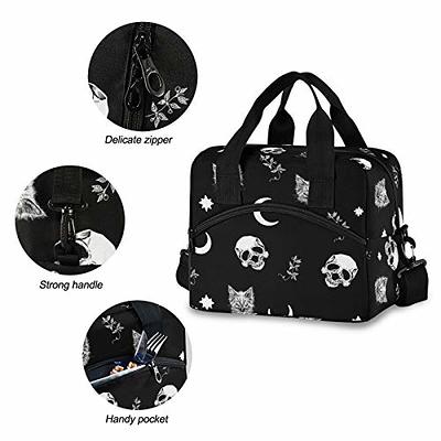 Women Lunch Bag Tote Leakproof Insulated Reusable Lunch Box With Adjustable  Shoulder Strap For Work School Travel Picnic L Black