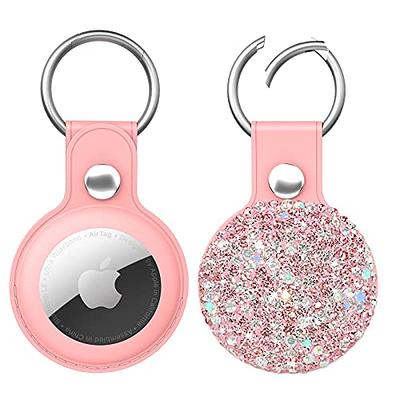  Mini Sparkle Initial Coin purse keychain monogram sequin bling  wallet ID holder tiny bag earbuds storage small (Pink Peal) : Handmade  Products