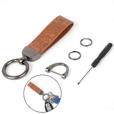STACCTE Car Keys Keychain, Leather Key Chain, Universal Decorative