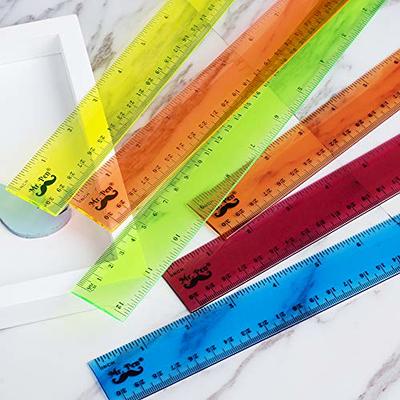 Mr. Pen- 12 Inch, 6 Pack, Assorted Colors, Kids Ruler for School with  Centimeters and Inches, Plastic Standard Ruler, Clear - Yahoo Shopping