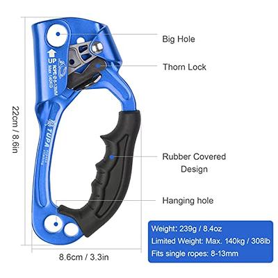 LIXADA Climbing Hand Ascender 8-13mm Vertical Rope Access with