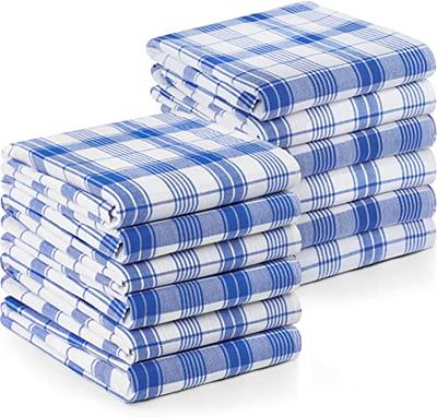 Intedge White 65/35 Polycotton Blend Cloth Napkins, 20 x 20 - 12/Pack