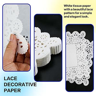 8.5 White Lace Paper Doilies Disposable Party Table Decor (50