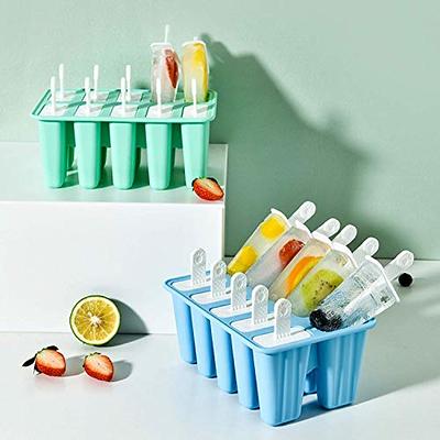 Ice Cube Tray Collapsible Popsicles Molds - Silicone Ice Pop-Molds, Easy  Release Ice Cream Mold, Reusable Popsicle Stick with for Homemade Popsicles  