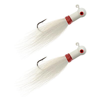 Big Eye White 1/4 Big Eye Jig Head Fishing Jigs 3 ct Pack 