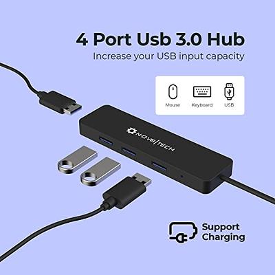 MOGOOD 3 in 1 USB Splitter Cable, Portable USB 2.0 Hub for Charging, Data  Transfer, Laptop, Mac