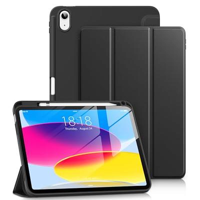 DTTO Case for iPad Air 5th / 4th Generation Case 10.9 Inch 2022/2020 with  Pencil Holder, [Screen Protector] Shockproof Full Body Protective Cover