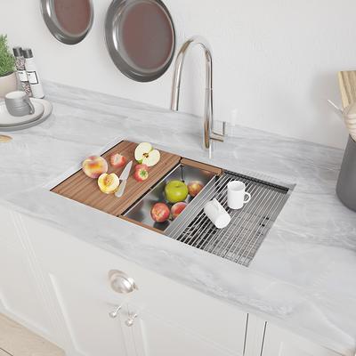 Kitchen Details Large Chrome Sink Protector - 12.5x16.25x1 - On