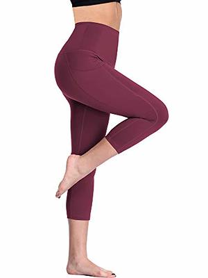 Promover Petite Wide Leg Black Pants For Women Stretchy Yoga Pants