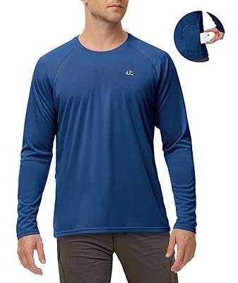 Ewedoos Swim Shirts for Men Rash Guard with Pocket UPF 50+ UV Sun  Protection Fishing Shirts Long Sleeve Sun Shirt Outdoor
