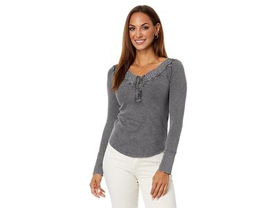 Lucky Brand Women's Lace-Trimmed V-neck Top - Macy's