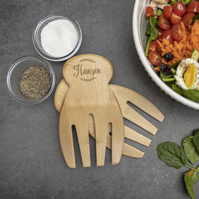 Personalized Wooden Salad Tongs for Serving - Engraved Salad Tosser or  Mixer - One Pair of Bamboo Tongs (Hansen Design) - Birthday Gift and  Mother's Day Gift for Mom and Grandma - Yahoo Shopping