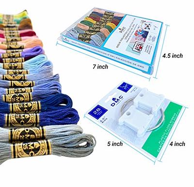 DMC Embroidery Floss Kit,Gold Collection,DMC Embroidery Thread Pack,27  Assorted Colors Bundle with 28 DMC Plastic Floss Bobbins,Cotton Cross  Stitch Threads,Premium Supplies for Embroidery String/Yarn - Yahoo Shopping