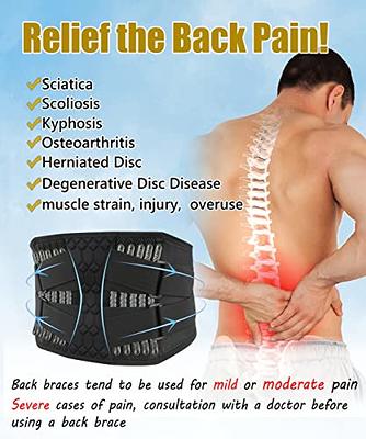 AVESTON Back Support Lower Back Brace for Back Pain Relief - Thin  Breathable Rigid 6 ribs Adjustable Lumbar Support Belt Men/Women Keeps Your  Spine