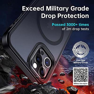 Meifigno Magnetic Case Designed for iPhone 12 Mini Case,[ Military Grade  Protection & Compatible with MagSafe] Translucent Matte Back with Soft