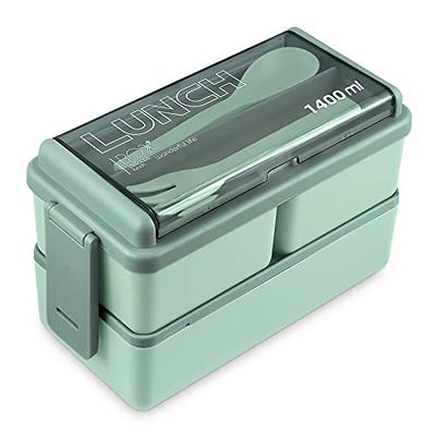 Caperci Stackable Bento Box Adult Lunch Box - 3 Layers All-in-One Lunch