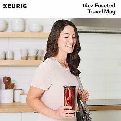 Keurig 14oz Faceted Travel Mug - Red