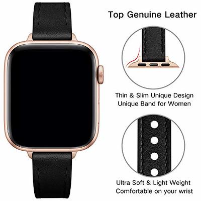  Getino Compatible with Apple Watch Band 40mm 38mm 41mm iWatch  Series 9 8 7 6 5 4 3 2 1 SE for Women Men, Stylish Durable Soft Silicone  Slim Sport Watch